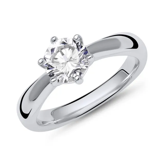 JEWLIX VR0037 Verlobungsring Silberring 925 Zirkonia