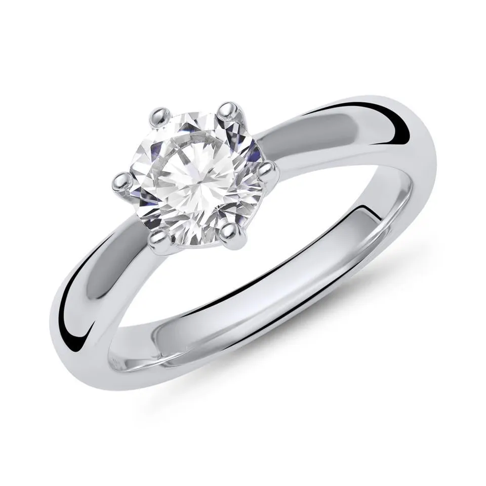 JEWLIX VR0037 Verlobungsring Silberring 925 Zirkonia
