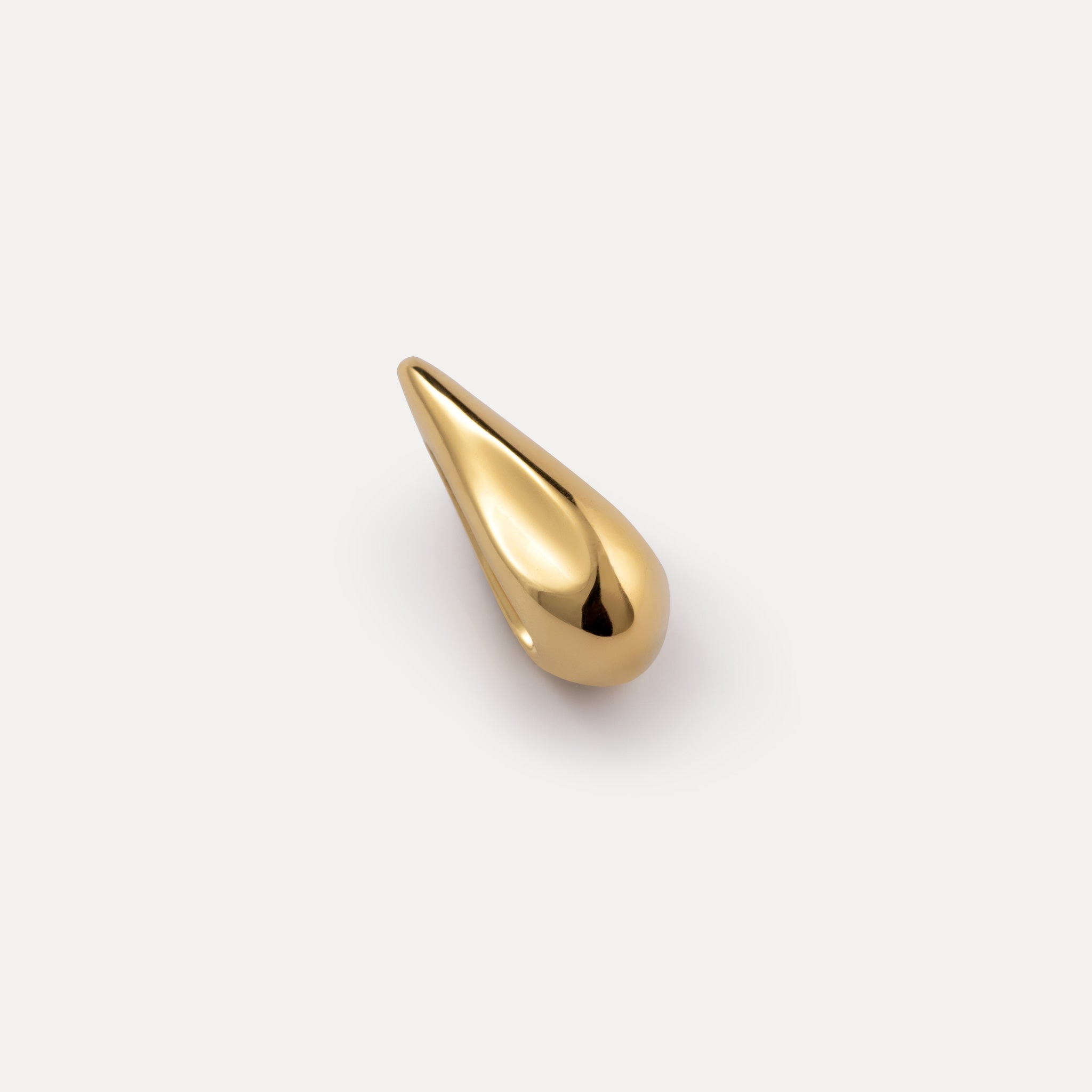 Stilnest Drop Anhänger Gold Vermeil Tropfen 925 Silber