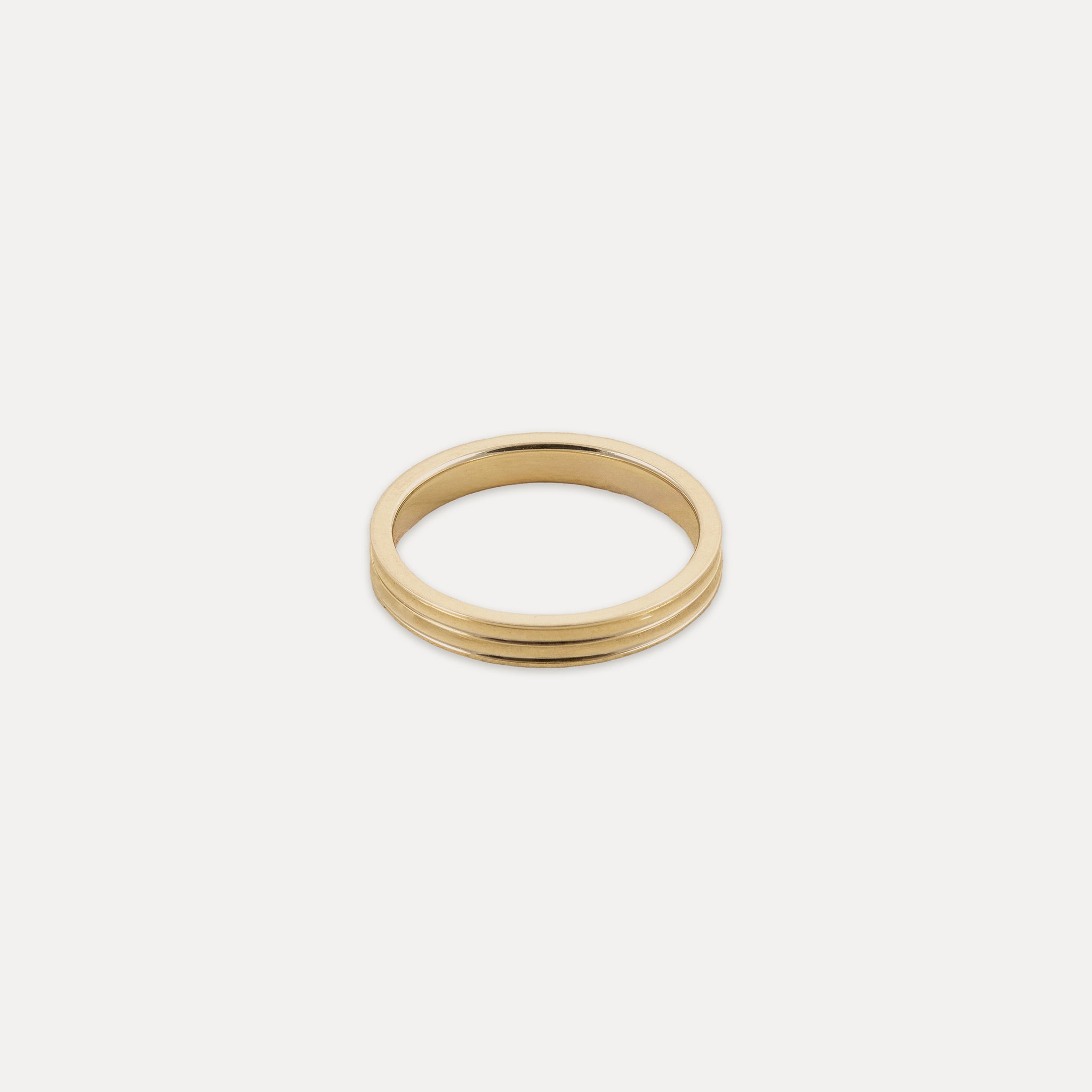 Stilnest Stacked Fair Band 585 Gold Ring Fairtrade Gr. 54