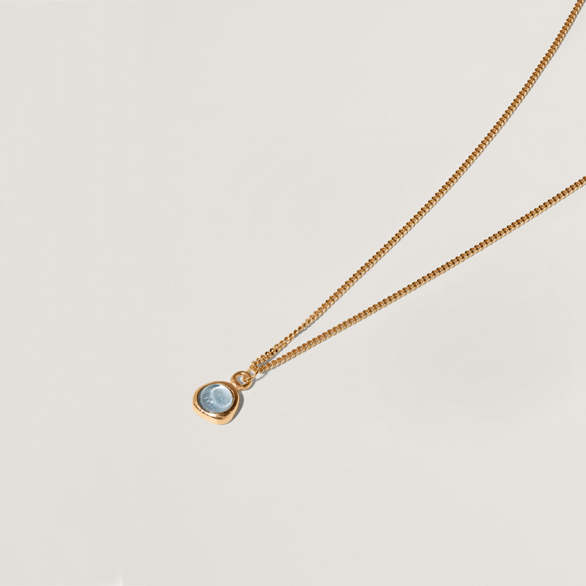 Stilnest Zodiac Birthstone Kette Edelstein 45cm