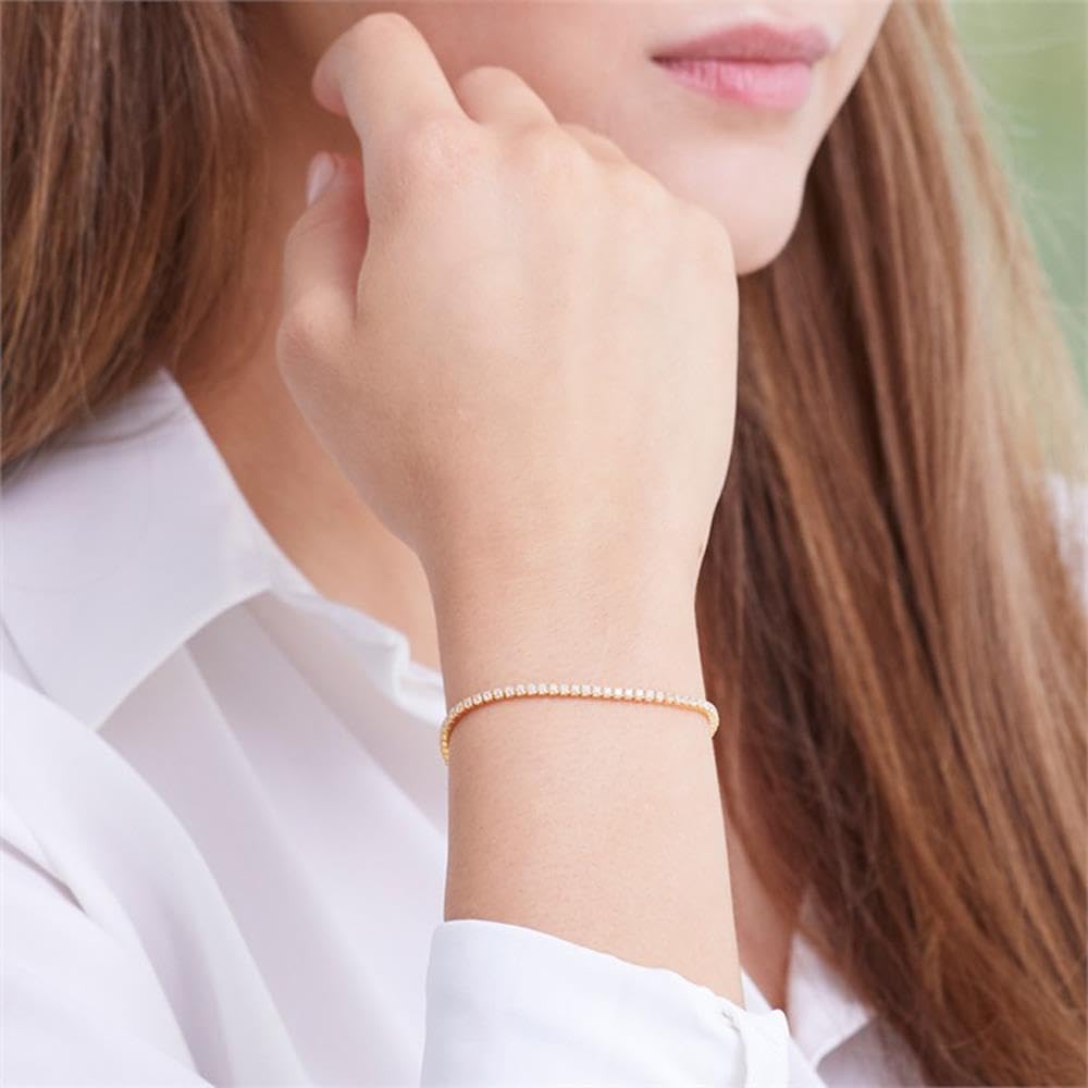JEWLIX ID-Armbänder SB0295 Armband Gold mit Zirkonia