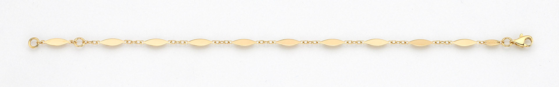 Eugen Rühle Fantasieketten Kette 3,3mm Halskette 45cm 585 Gelbgold