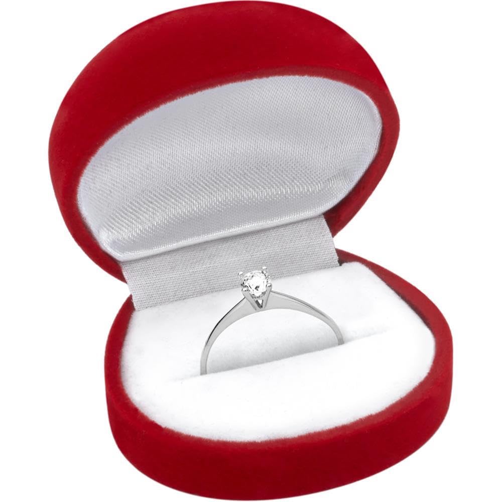 JEWLIX VR0011 Verlobungsring 925 Silber Zirkonia 4 mm