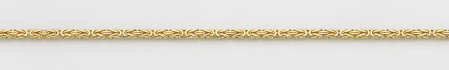 Eugen Rühle Königskette massiv 4-kant 4mm Halskette Meterware 750 Gold