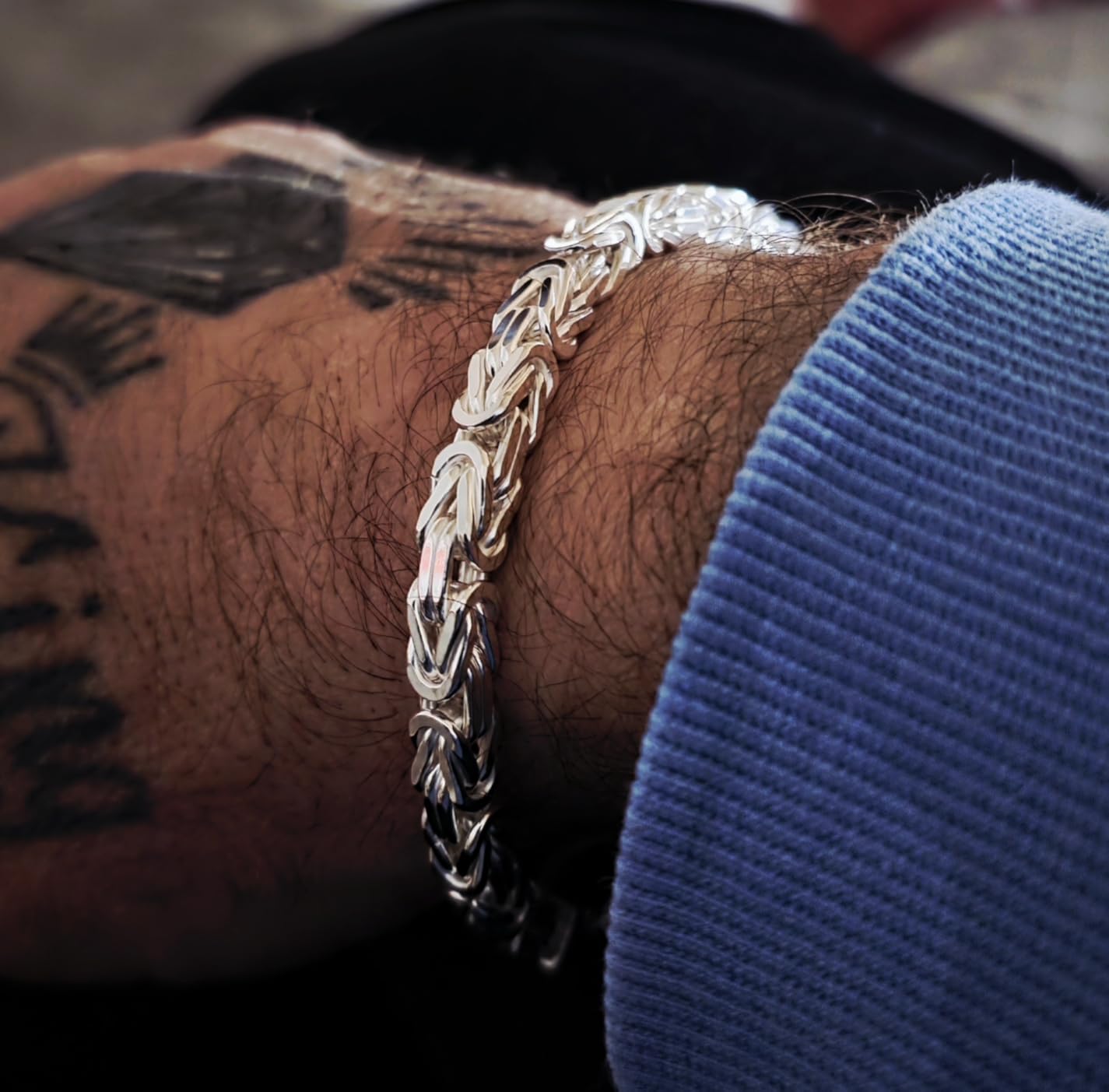 JEWLIX Königsarmbänder Armband Silber 925 6mm 21cm
