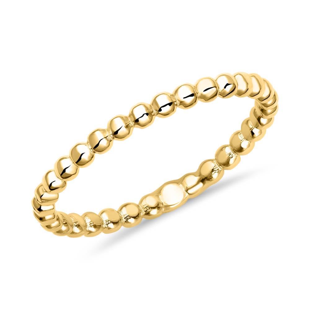 JEWLIX Kugeldesign Ring 14 Karat Gold Größe 52