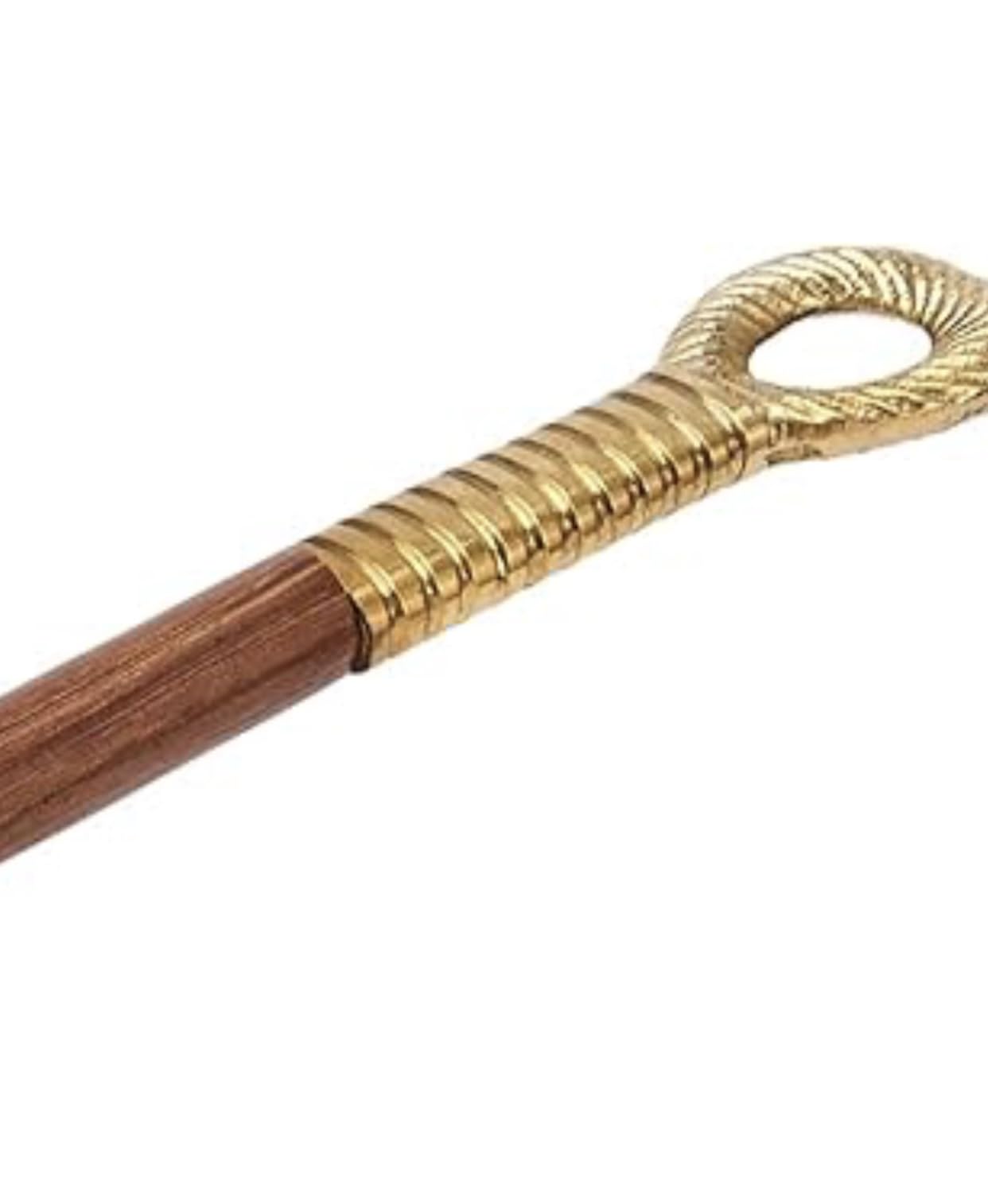 NKlaus Kerzenlöscher Messing Holzgriff 26,5cm Dochtlöscher
