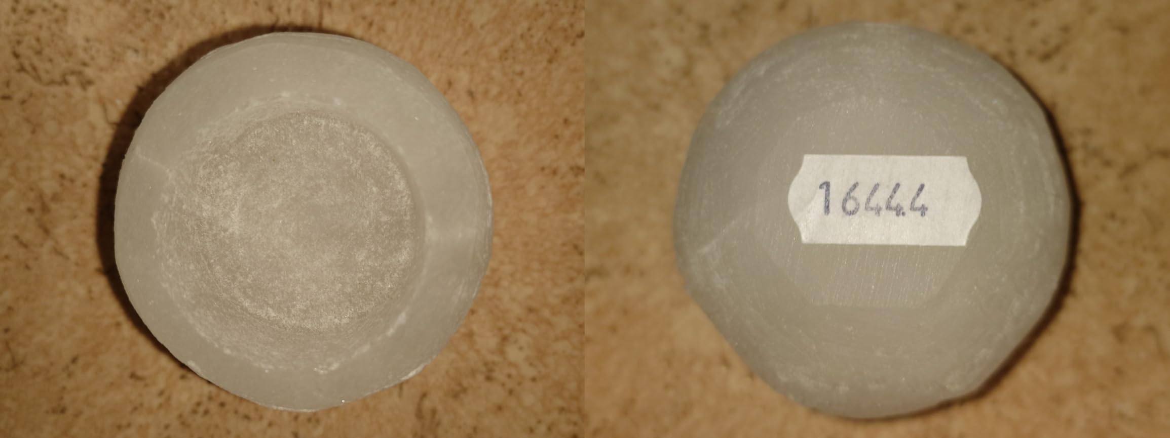 NKlaus Healing Crystals Selenit Teelichthalter rund 6cm 1 Stück