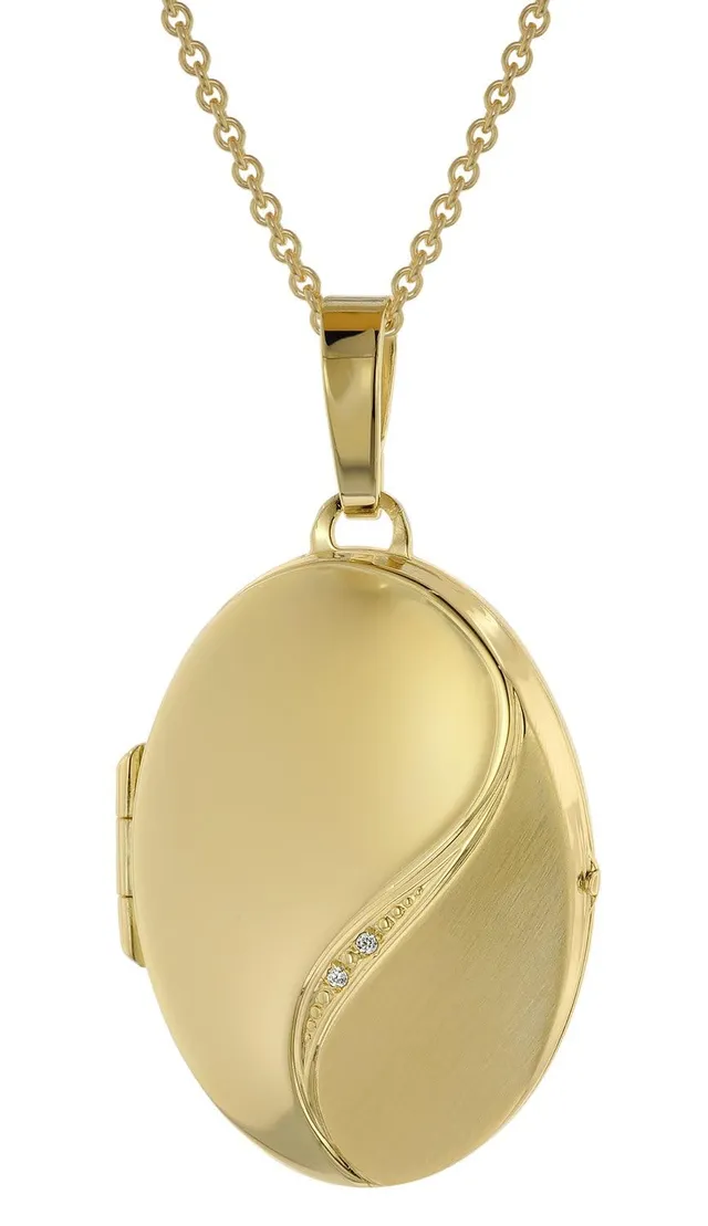 trendor Medaillon Anhänger 39660 Halskette Gold 50cm