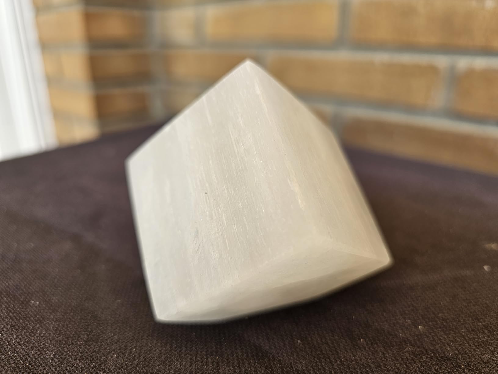 NKlaus Healing Crystals Selenit-Würfel 5x5cm Weiß 280g