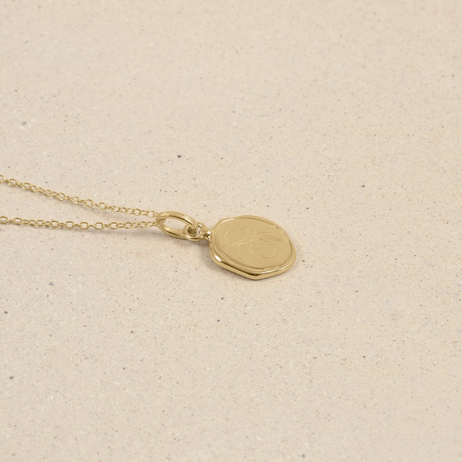 Stilnest Eden Lemon Seal Kette 585 Gold 45cm