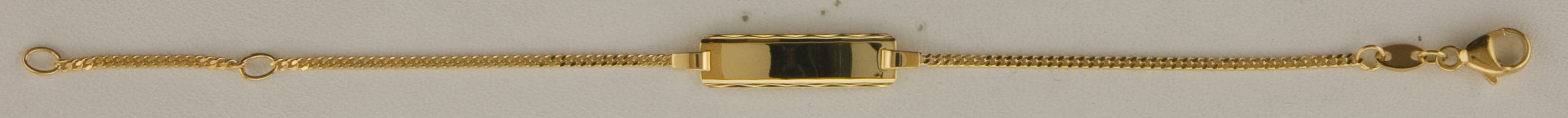 Eugen Rühle Armbänder ID-Band Panzerkette 333 Gold 14cm