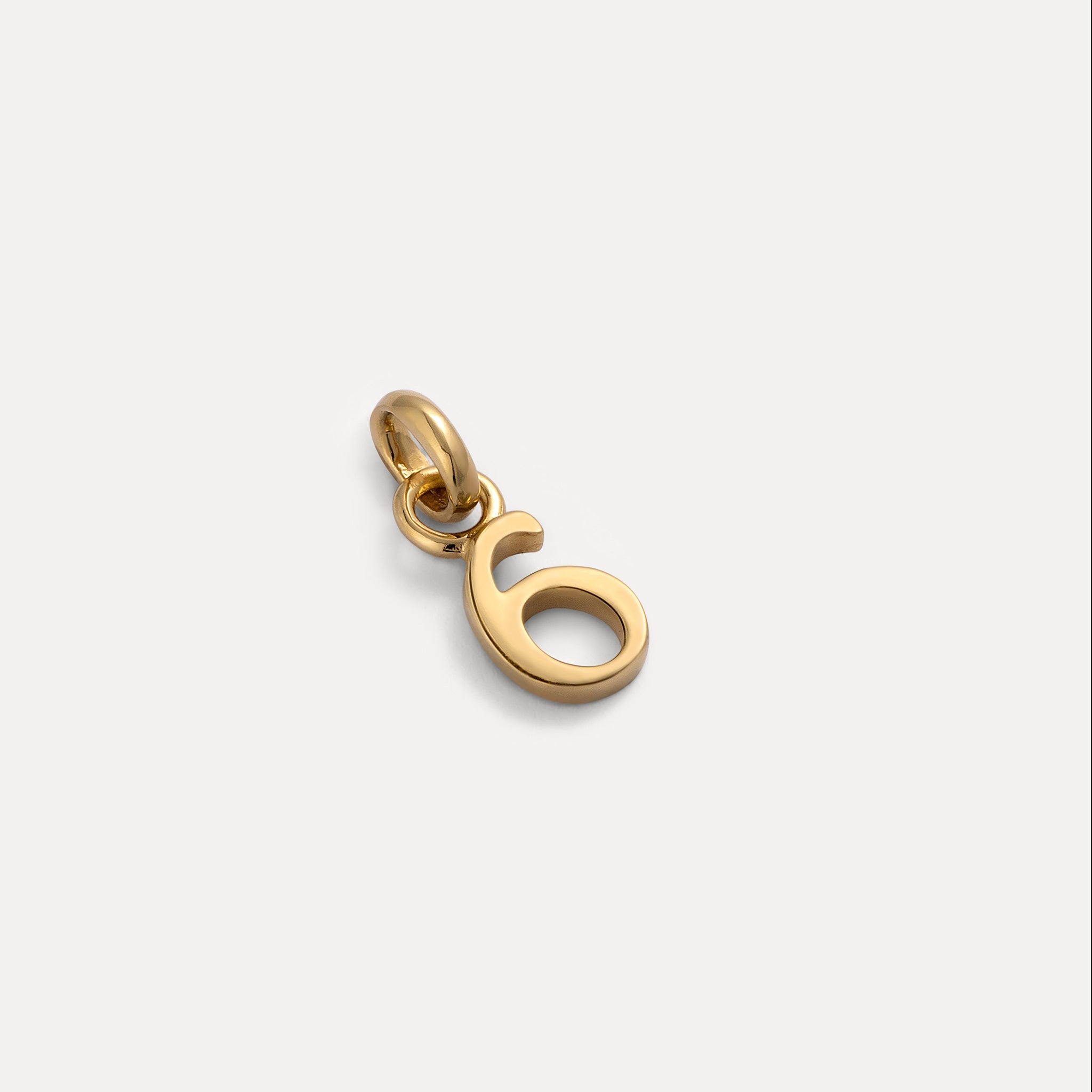 Stilnest Pendants Mini Number Anhänger 585 Gold Zahl 7