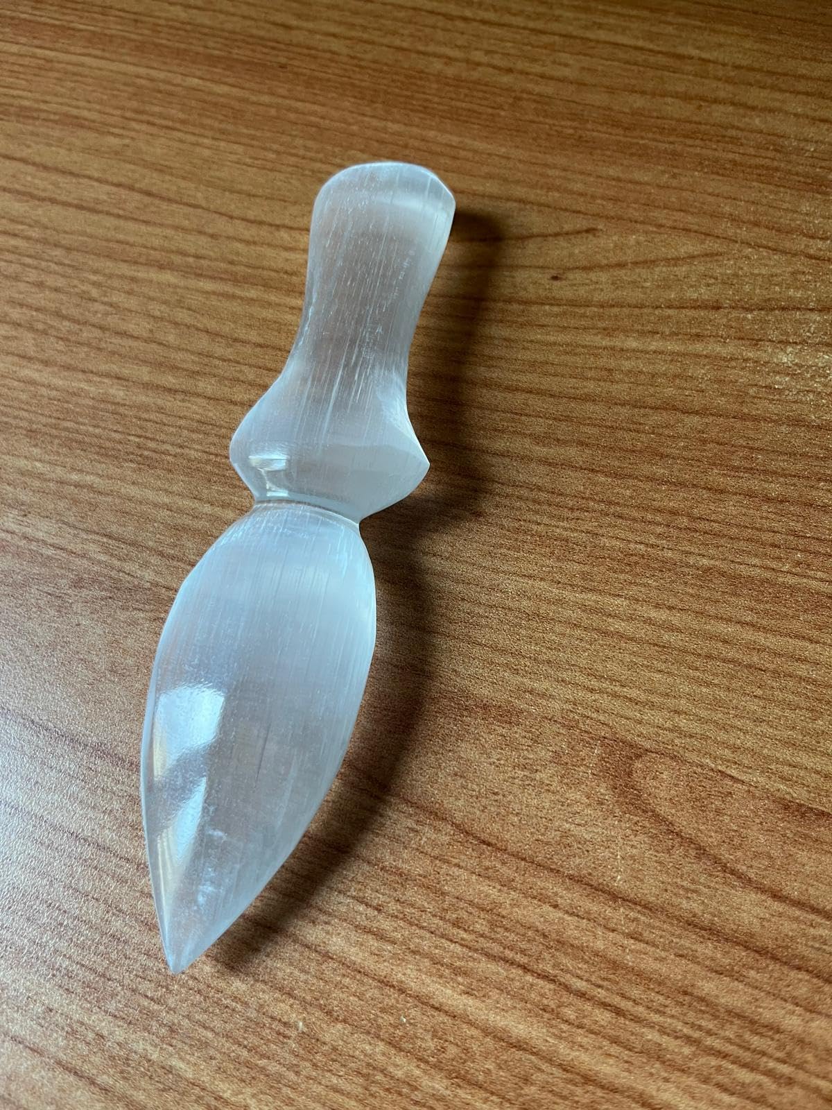 NKlaus Healing Crystals Selenit Ritualmesser 15 cm Heilstein-Messer