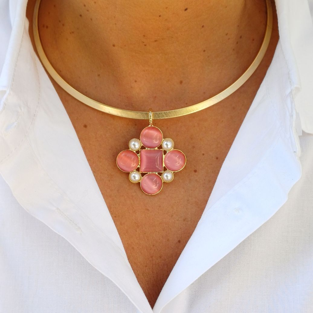 Alevá Bijoux Ramona Anhänger Gold 3,8 cm