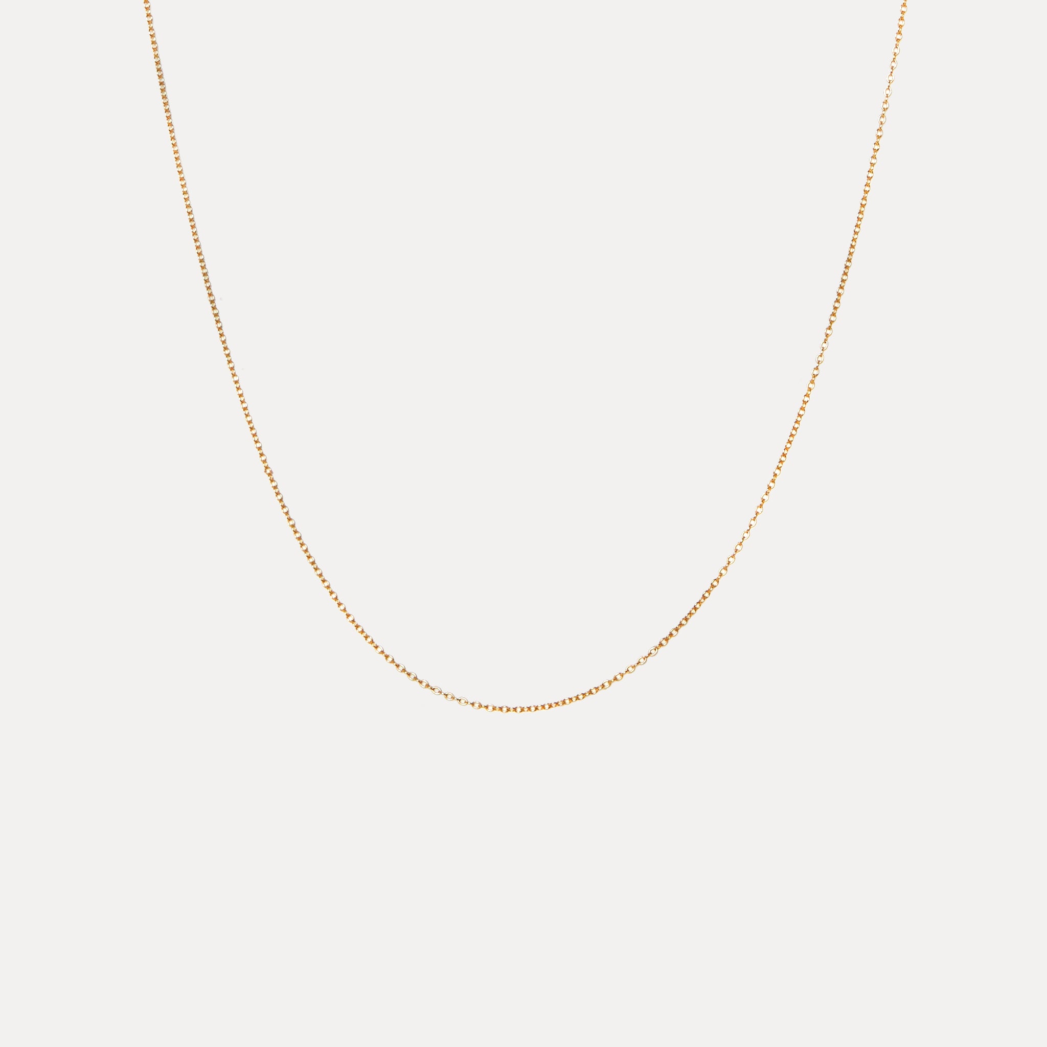 Stilnest Ankerkette Halskette 24k Gold Vermeil 45cm