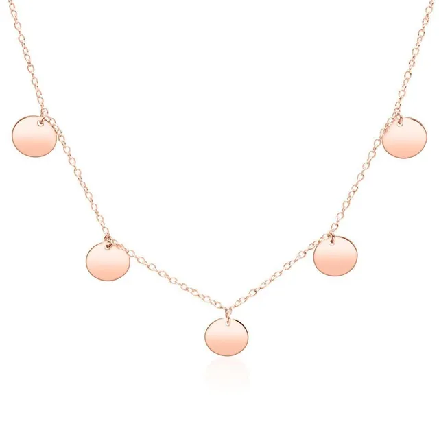 JEWLIX Ketten mit Anhänger Kette rosévergoldet 925er Silber Damen