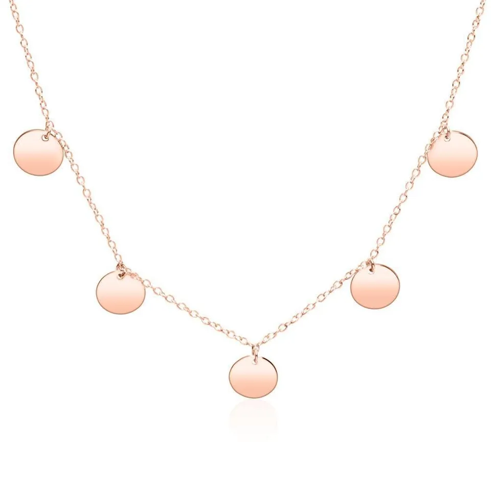 JEWLIX Ketten mit Anhänger Kette rosévergoldet 925er Silber Damen