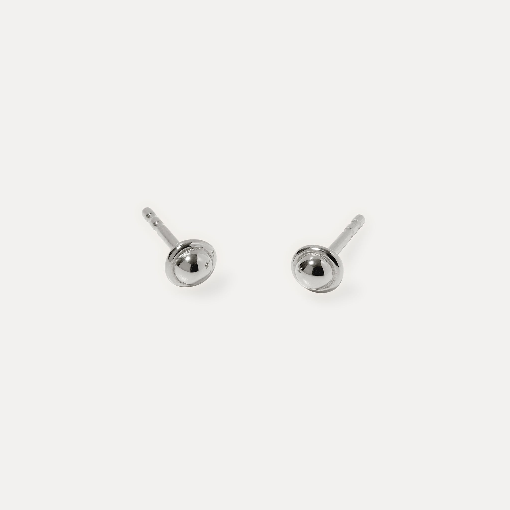 Stilnest Fluid Ohrstecker Ohrringe Gold 4,8mm