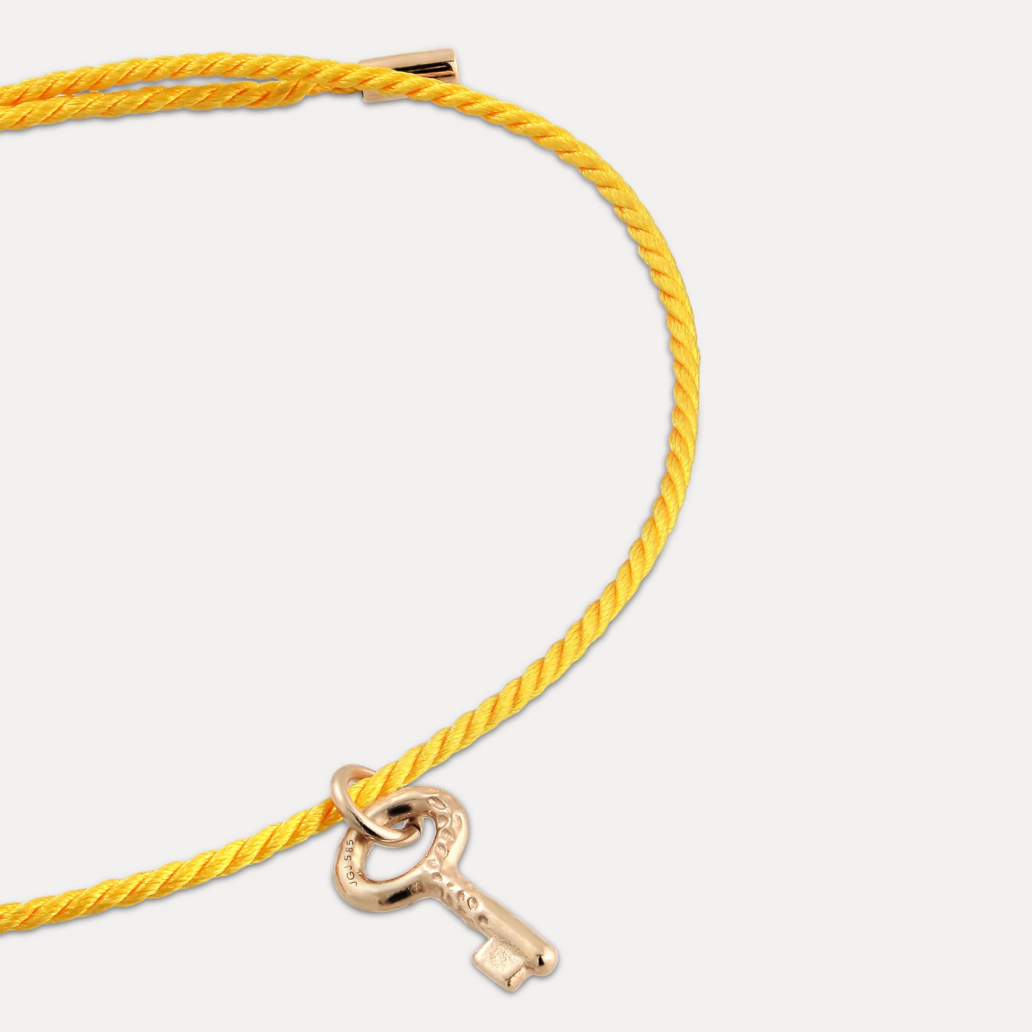 Stilnest Tiny Key Armband 585 Gold 16cm Schlüssel