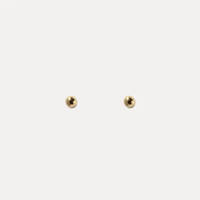 Stilnest Dot Ohrstecker Ohrringe 585 Gold 14k Massivgold