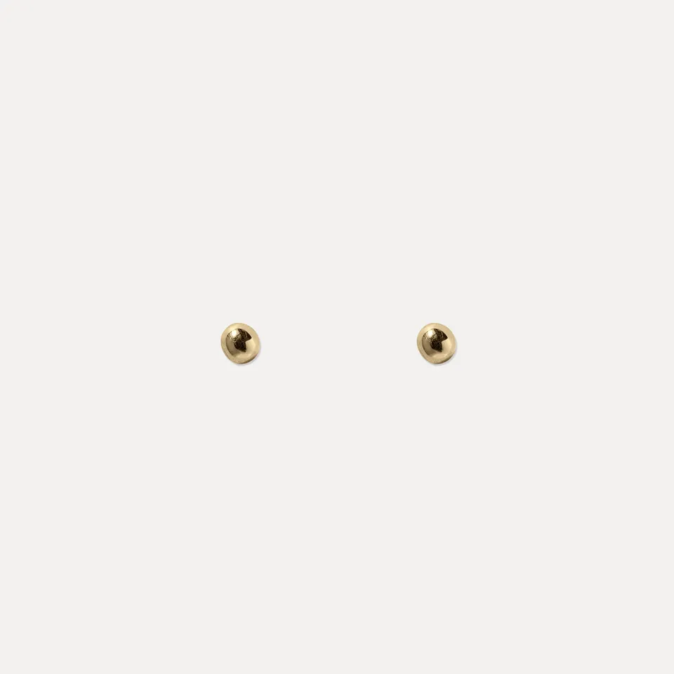 Stilnest Dot Ohrstecker Ohrringe 585 Gold 14k Massivgold