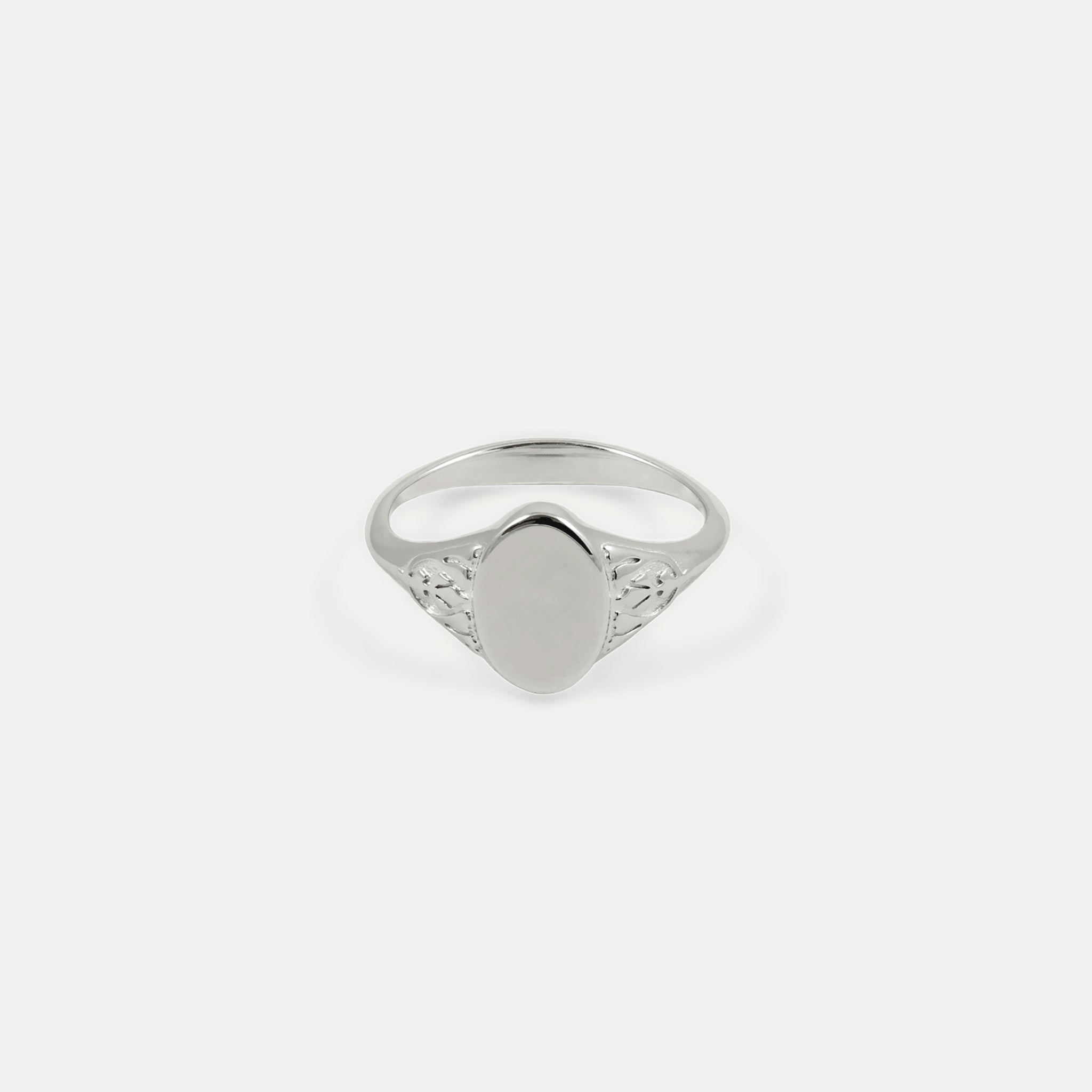Stilnest Victorian Ring 925 Silber Gr.52 Initial gravierbar