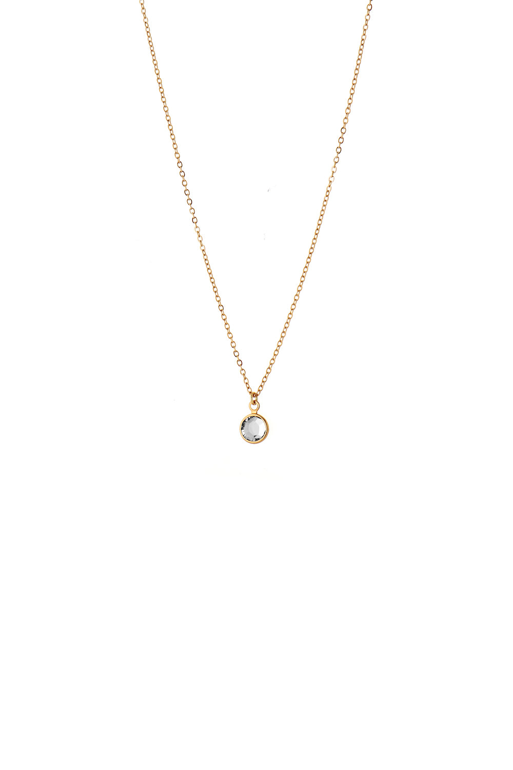 Joy by Corrine Smith April Geburtsstein Halskette Gold