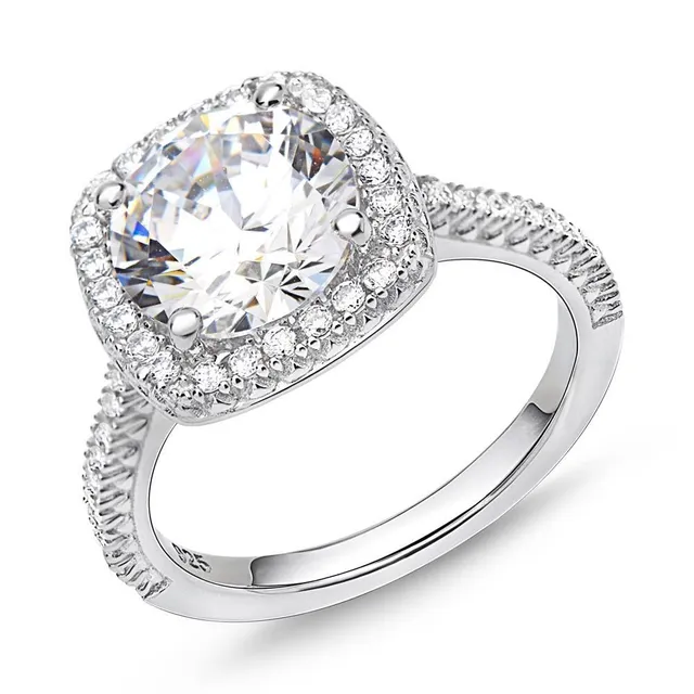 JEWLIX VR0124 Verlobungsring Silber 50mm Zirkonia