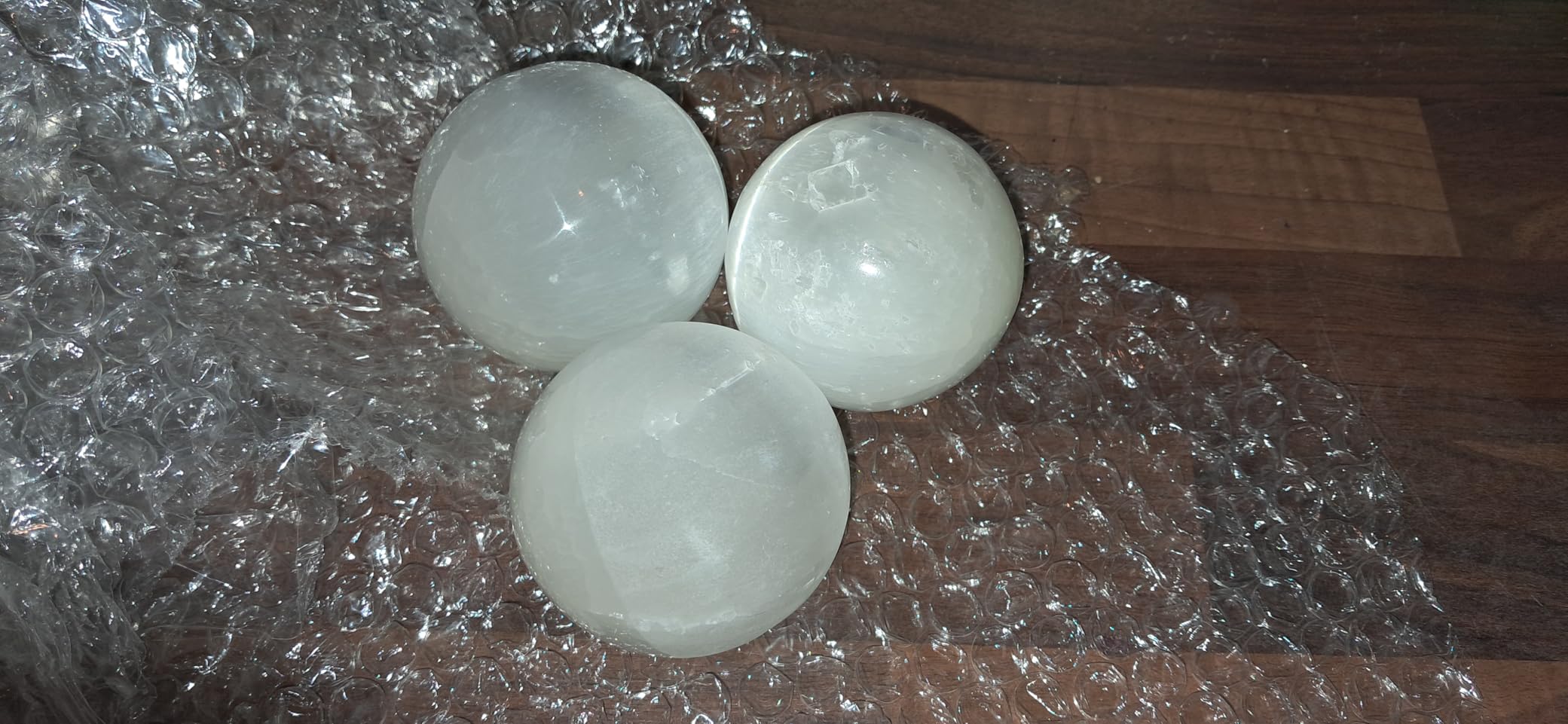 NKlaus Healing Crystals Selenit Kugel 5-6 cm Heilstein 1 Stück