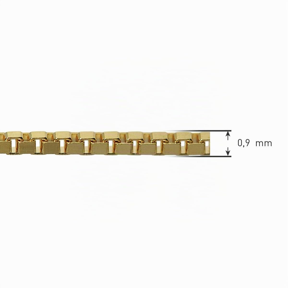 trendor Halsketten Venezianer-Kette 333 Gold 0,9 mm 40 cm