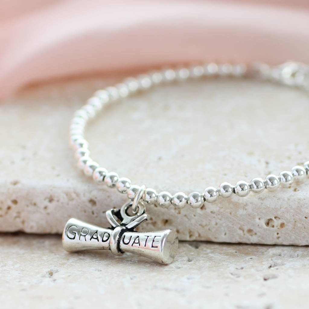 Joy by Corrine Smith Graduation Armband Silber verstellbar Stretch