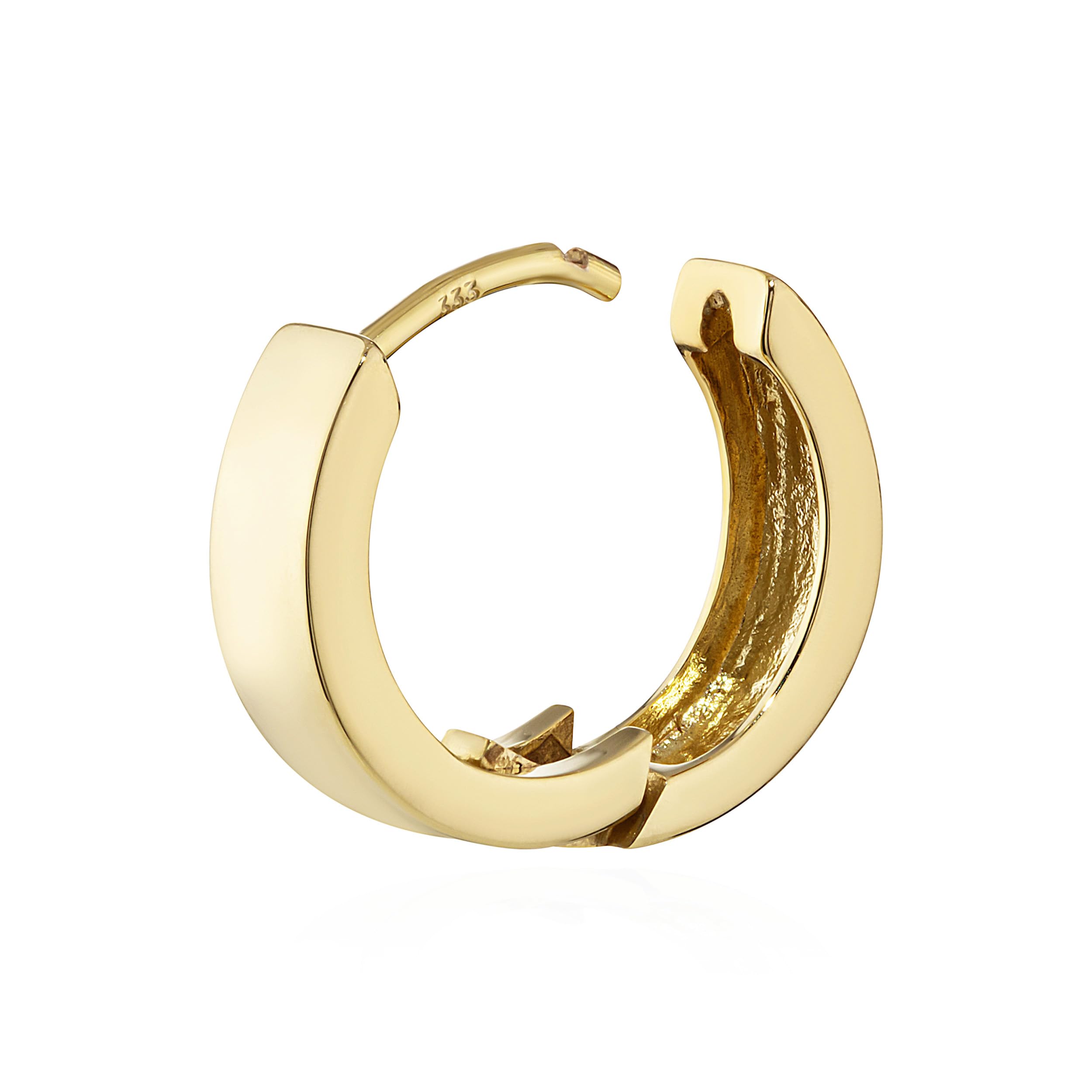 NKlaus Klappcreole einzeln 333 Gelbgold 14,3 mm