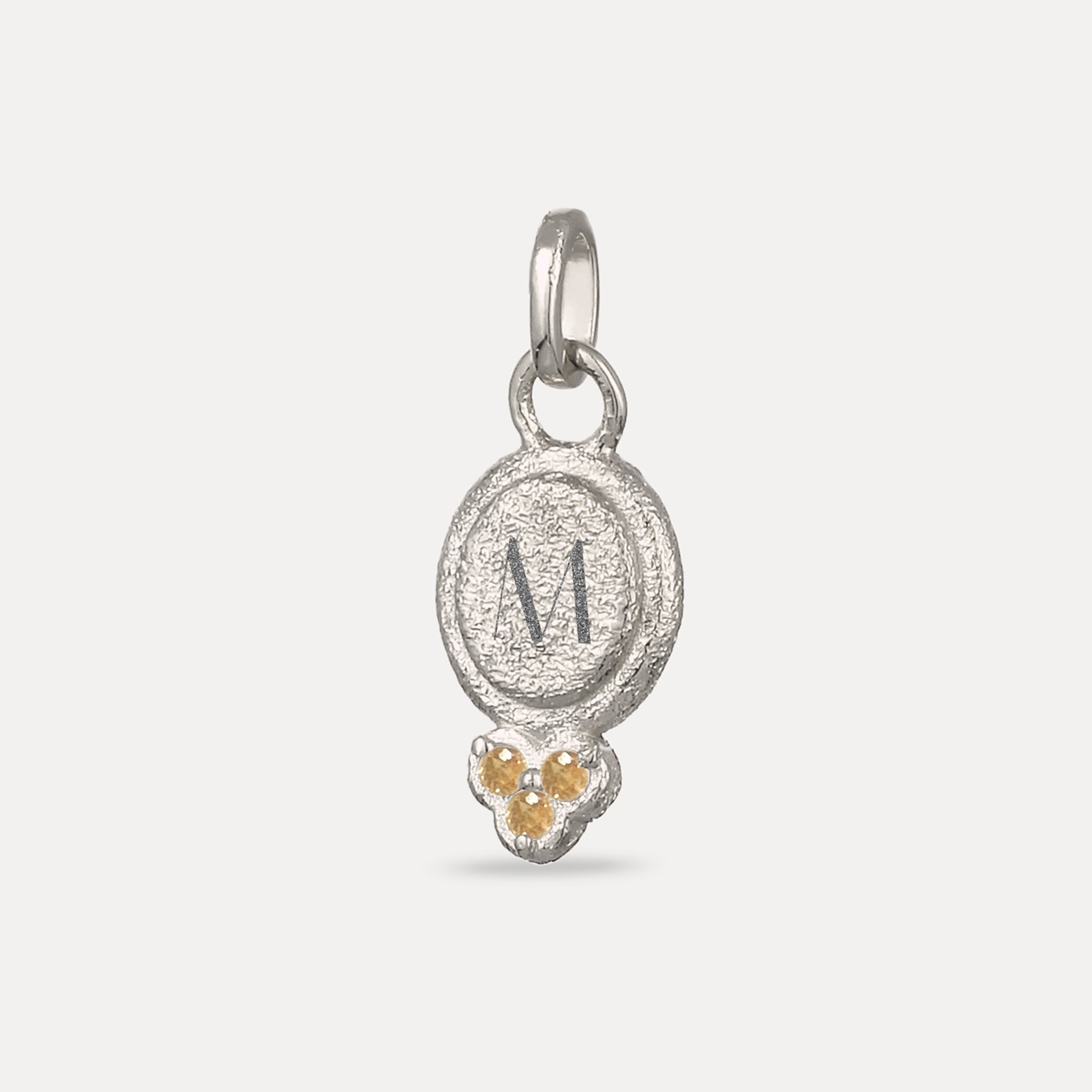 Stilnest Trinity Emblem Anhänger Gold Vermeil Granat