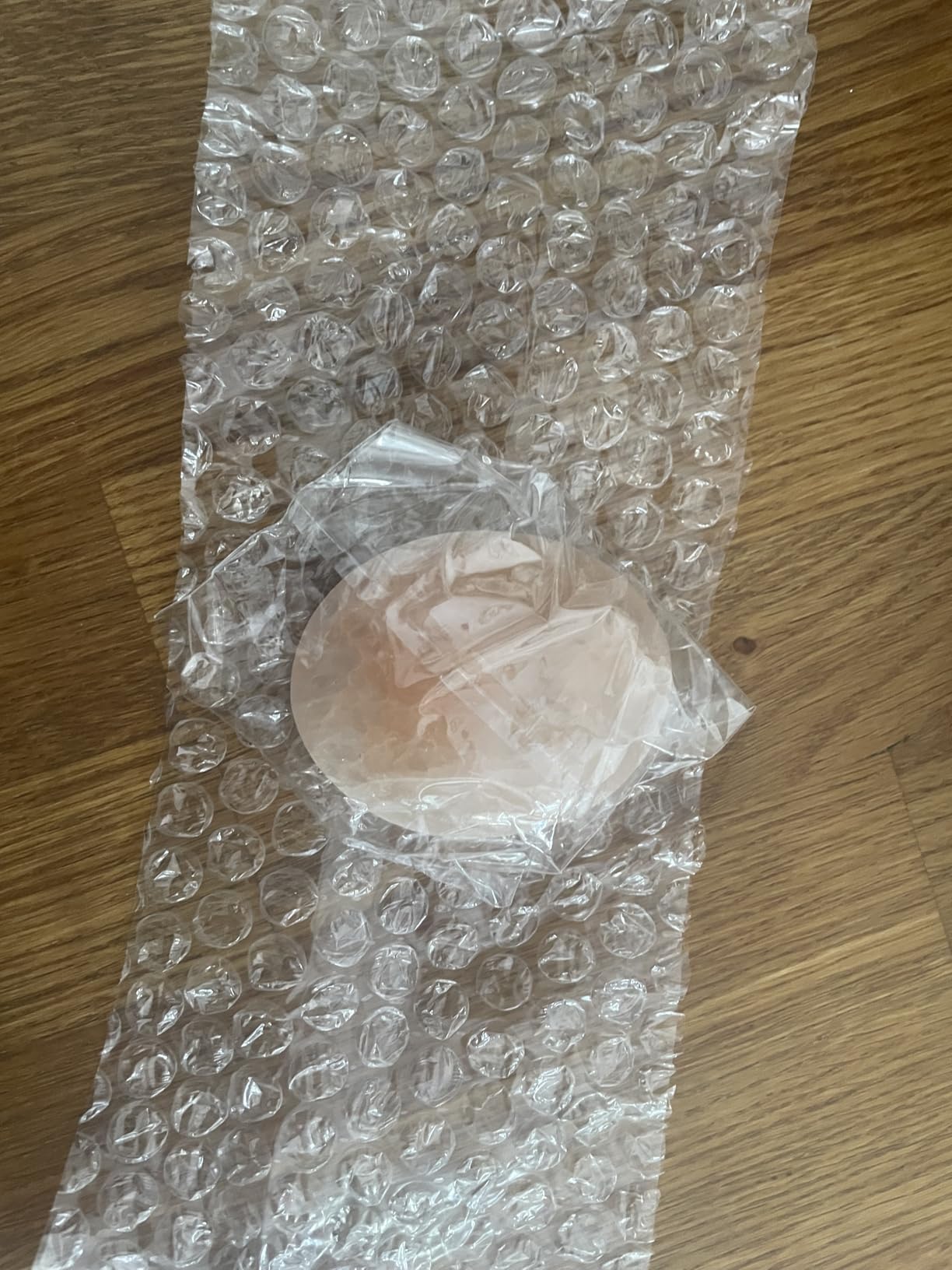 NKlaus Healing Crystals Pfirsich Selenit Handschmeichler 78 g