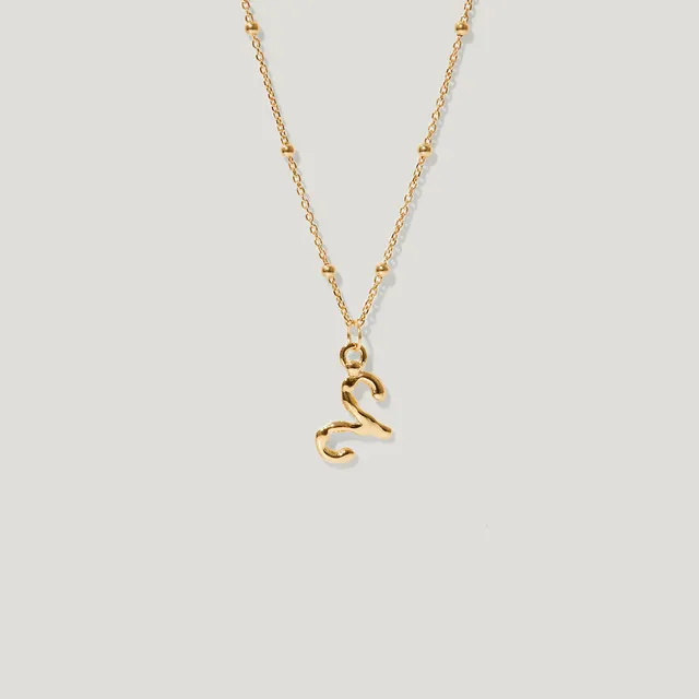 Stilnest Zodiac Charm Kette 585 Gold Krebs 45cm