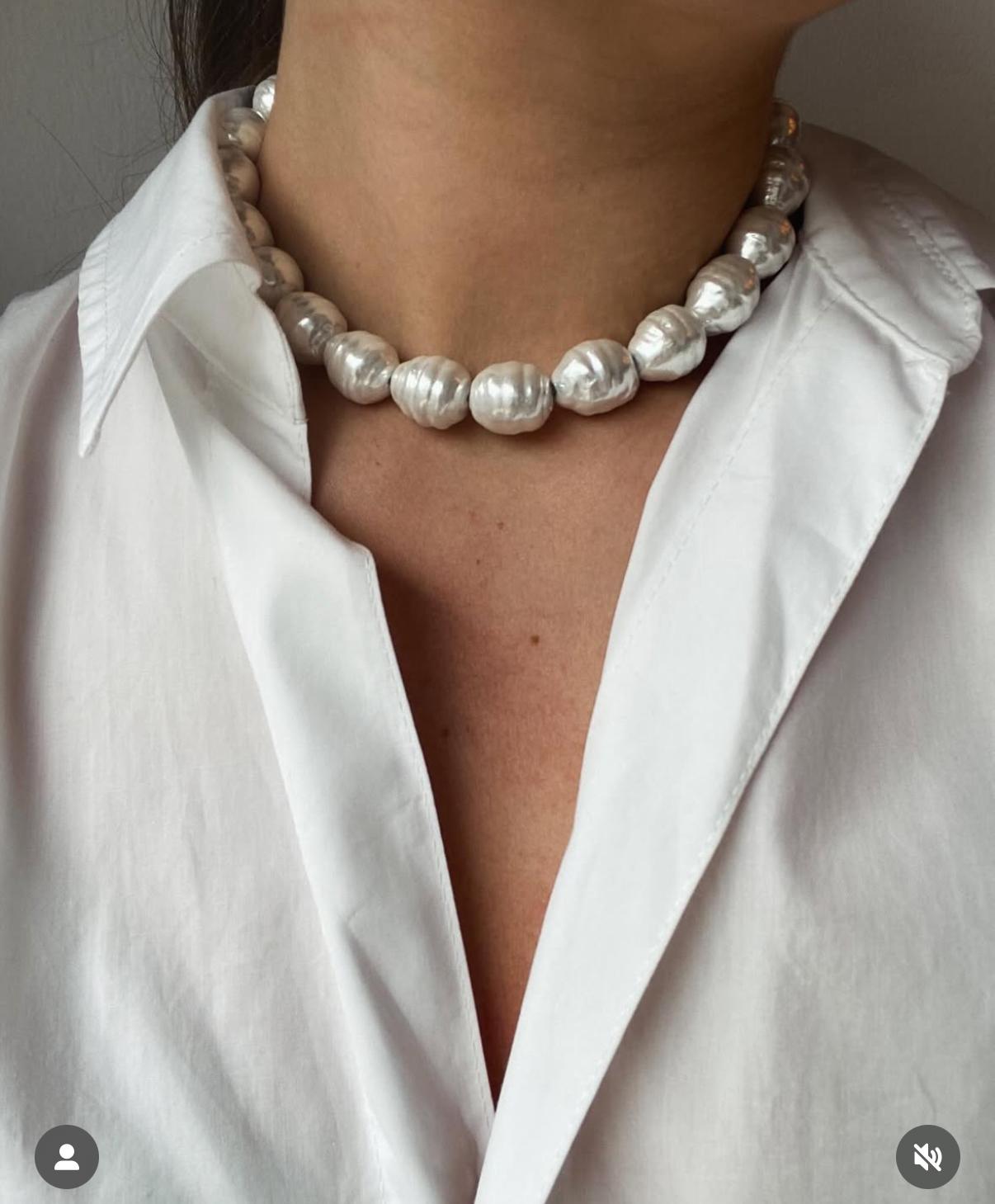 Alevá Bijoux Paola Perlen Halskette Maiorca Perle