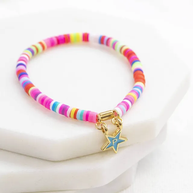 Joy by Corrine Smith Enamel Star Stretch Armband Bunt