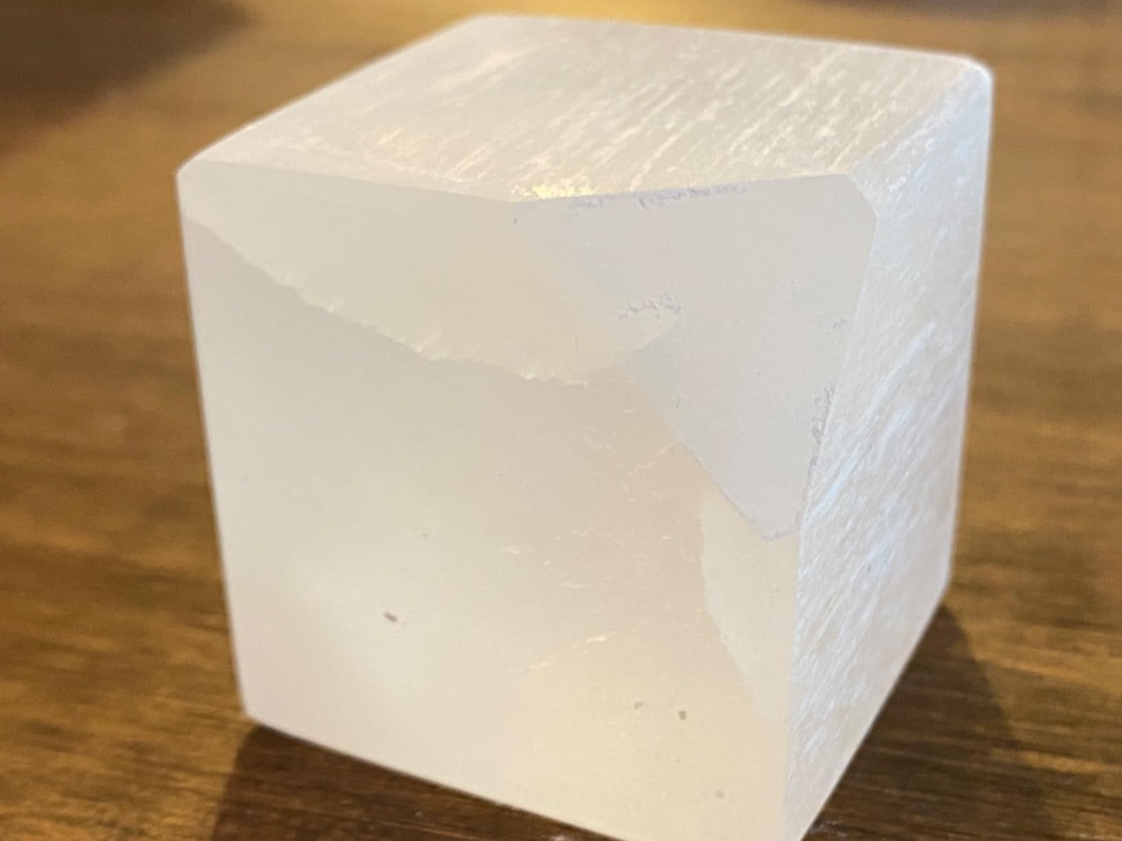 NKlaus Healing Crystals Selenit-Würfel 5x5cm Weiß 280g