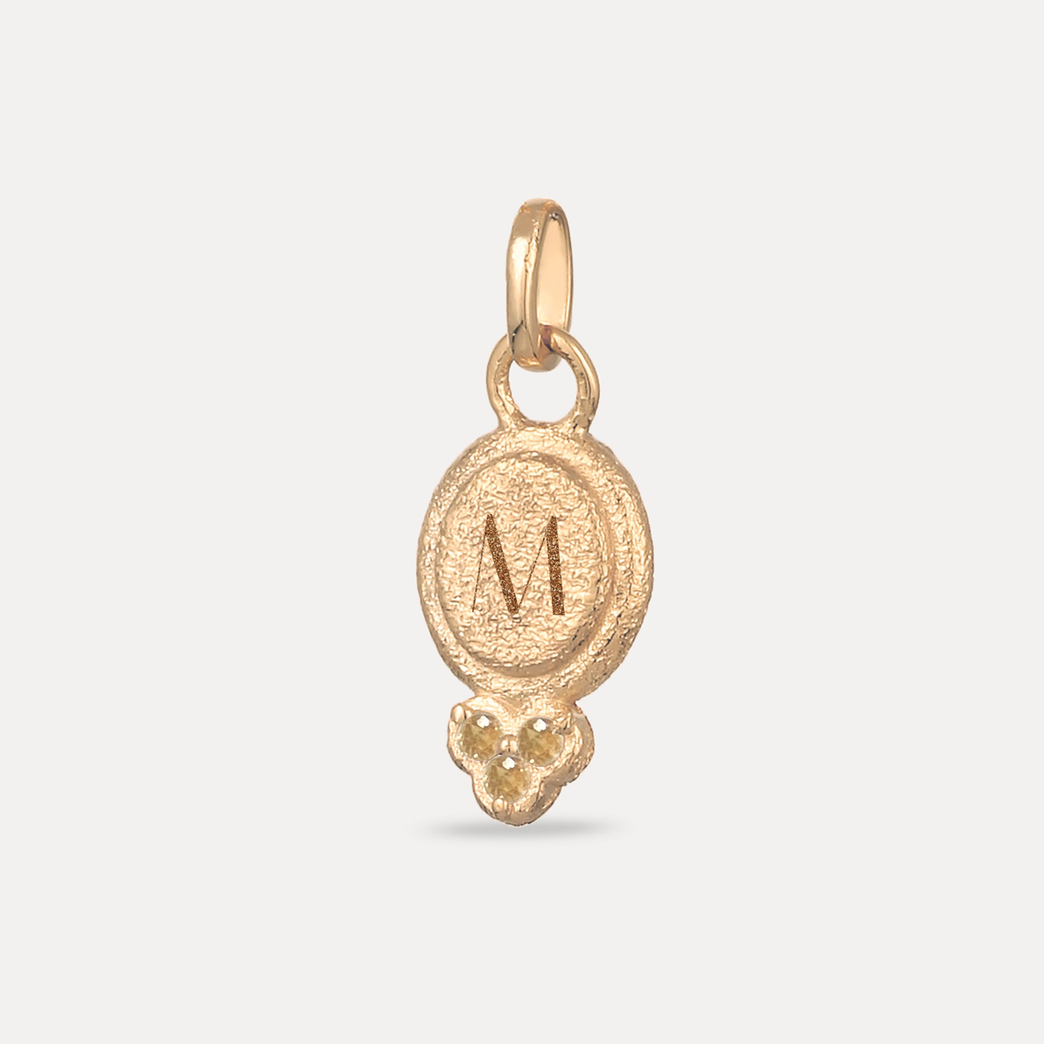 Stilnest Trinity Emblem Anhänger Mandarin 585 Gold
