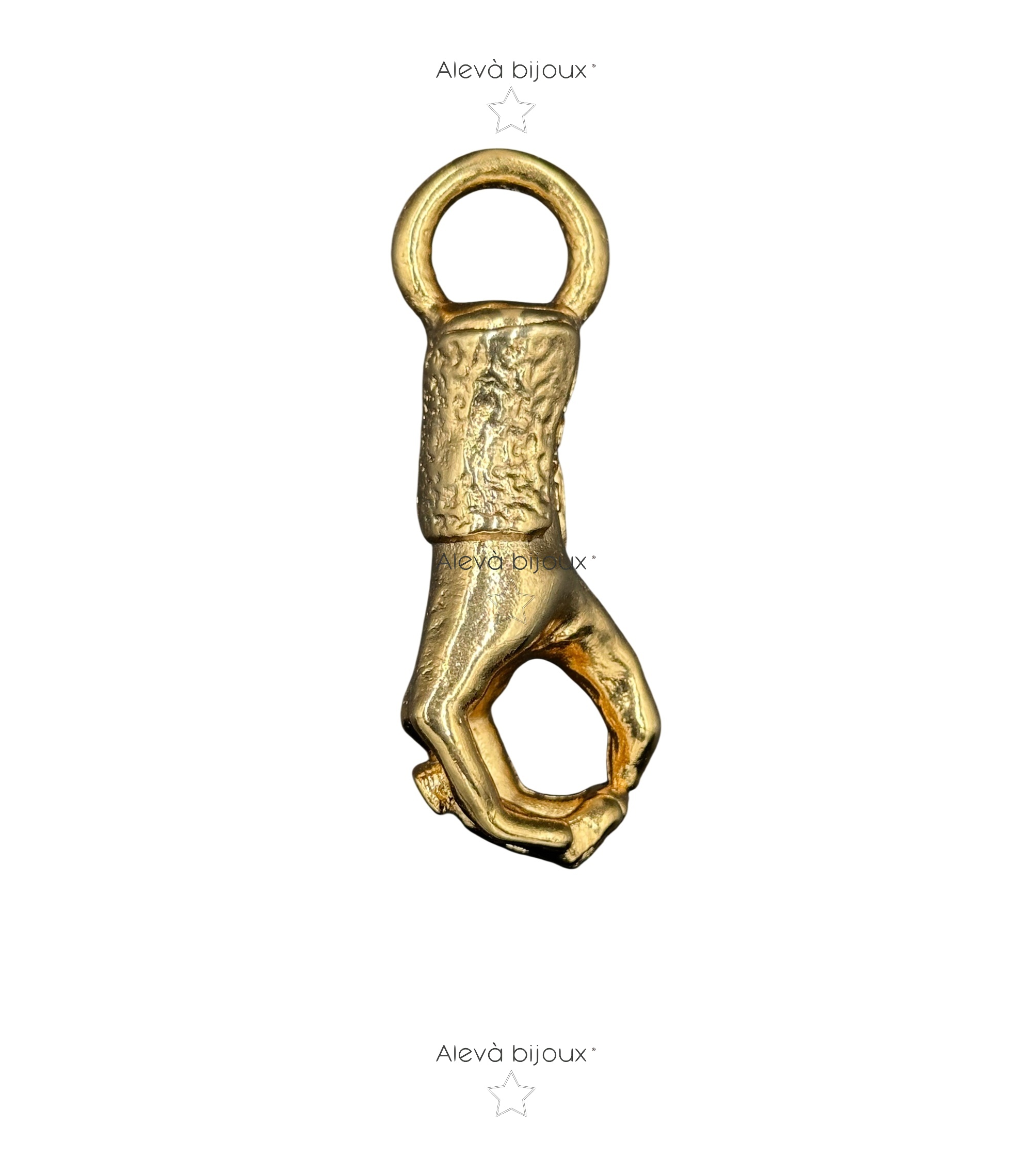 Alevá Bijoux Mano Kettenanhänger Gold Hand