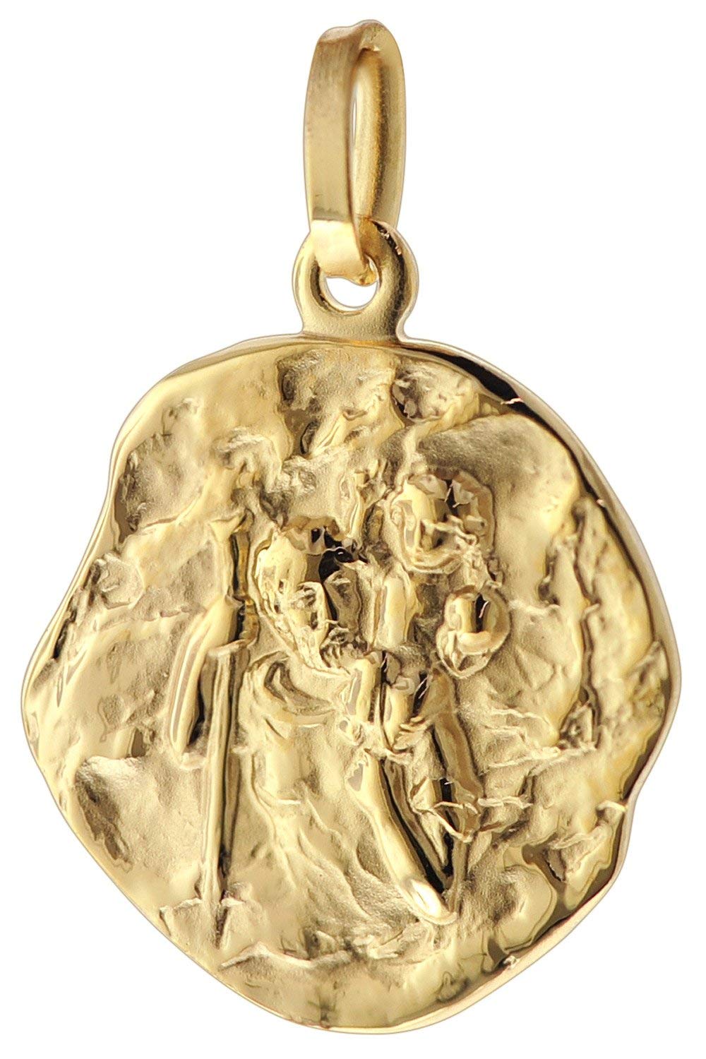 trendor Halsketten Christophorus Anhänger Gold 333 50 cm Kette