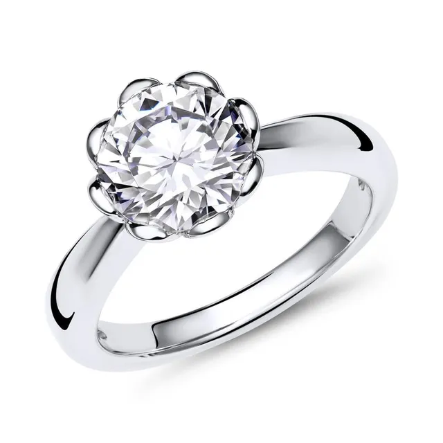 JEWLIX Verlobungsring 925 Silber Zirkonia Größe 56