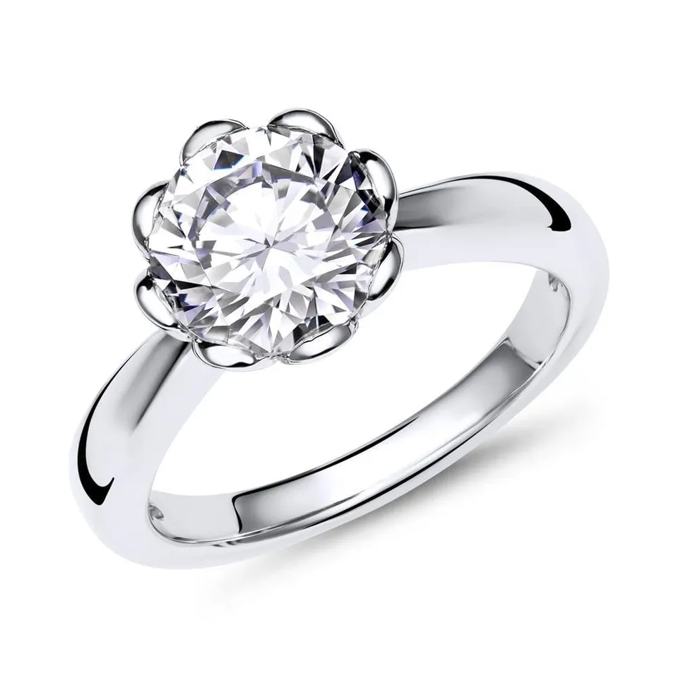 JEWLIX Verlobungsring 925 Silber Zirkonia Größe 56