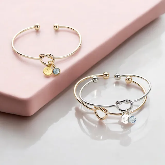 Joy by Corrine Smith Friendship Knot Armreif Gold vergoldet