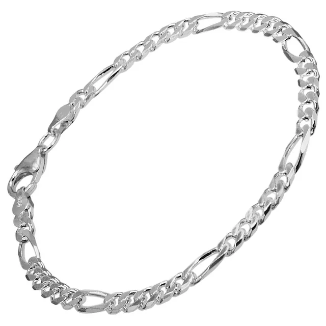 trendor Armbänder Figaro-Armband Silber 925 19cm Herren