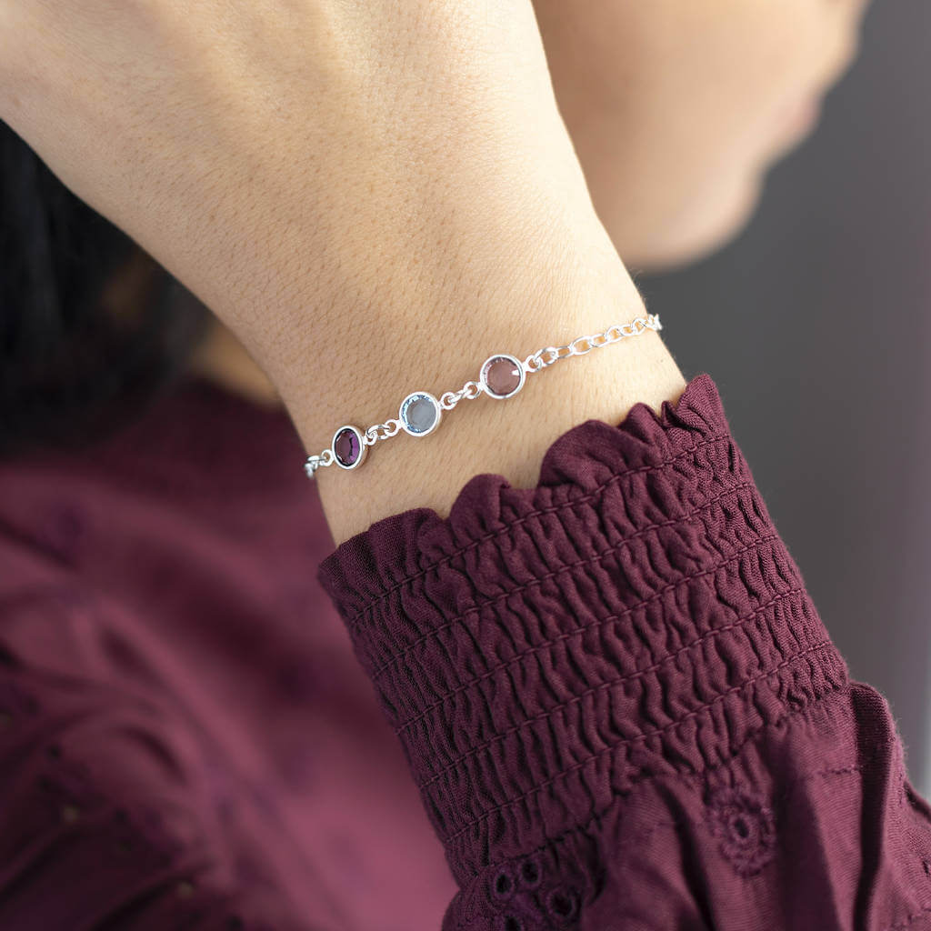 Joy by Corrine Smith Family Armband Silber Geburtsstein