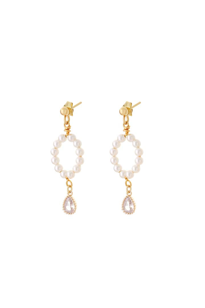 Joy by Corrine Smith Pearl Beaded Ohrringe Perle Kristall