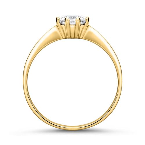 JEWLIX VR0459 Verlobungsring Gelbgold Gr.56 Zirkonia
